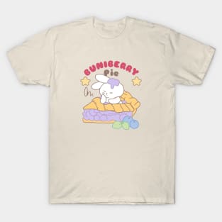 Cute rabbit in Buniberry Pie cute dessert T-Shirt